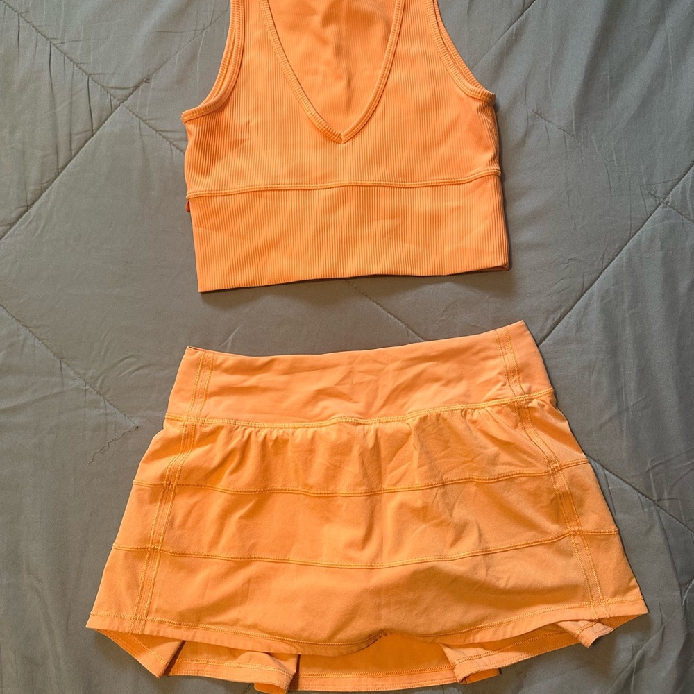 Lululemon athletic skirt & tank set